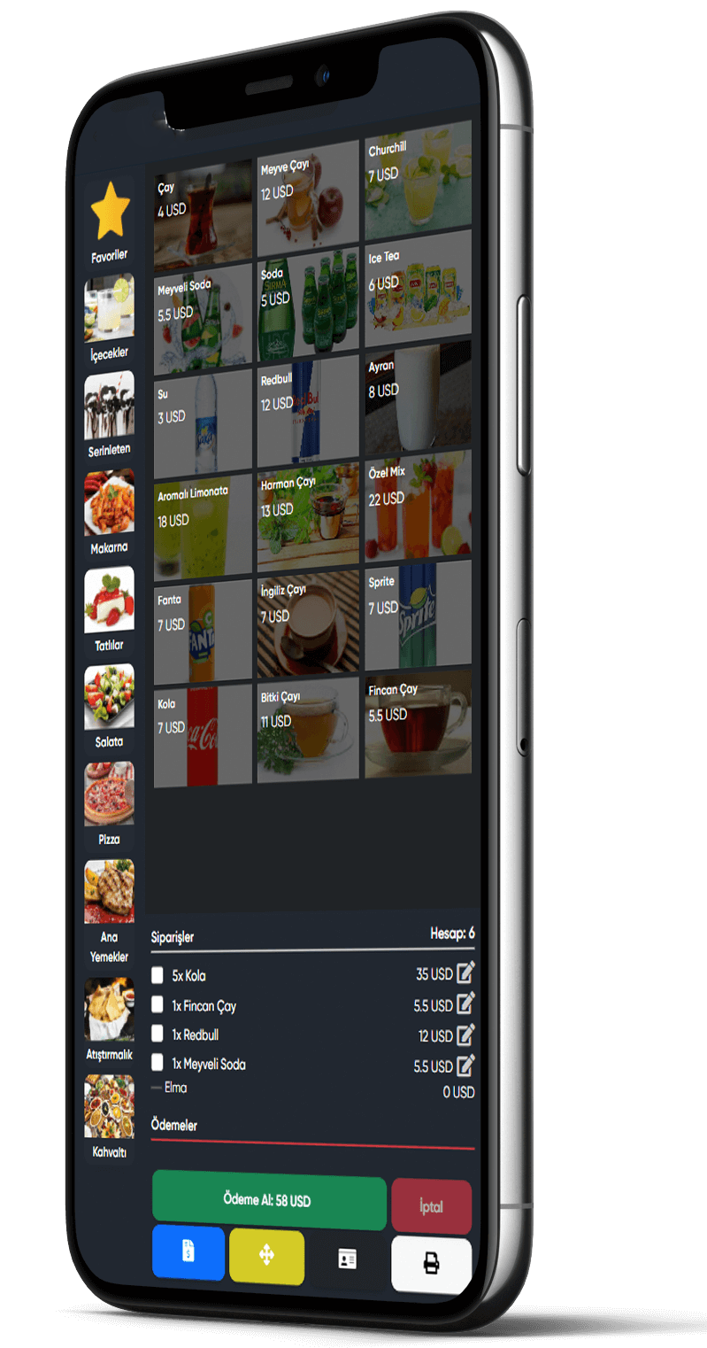 Telefon Adisyon Programı